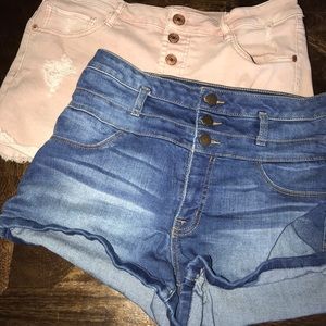 Refuge high waisted jean shorts
